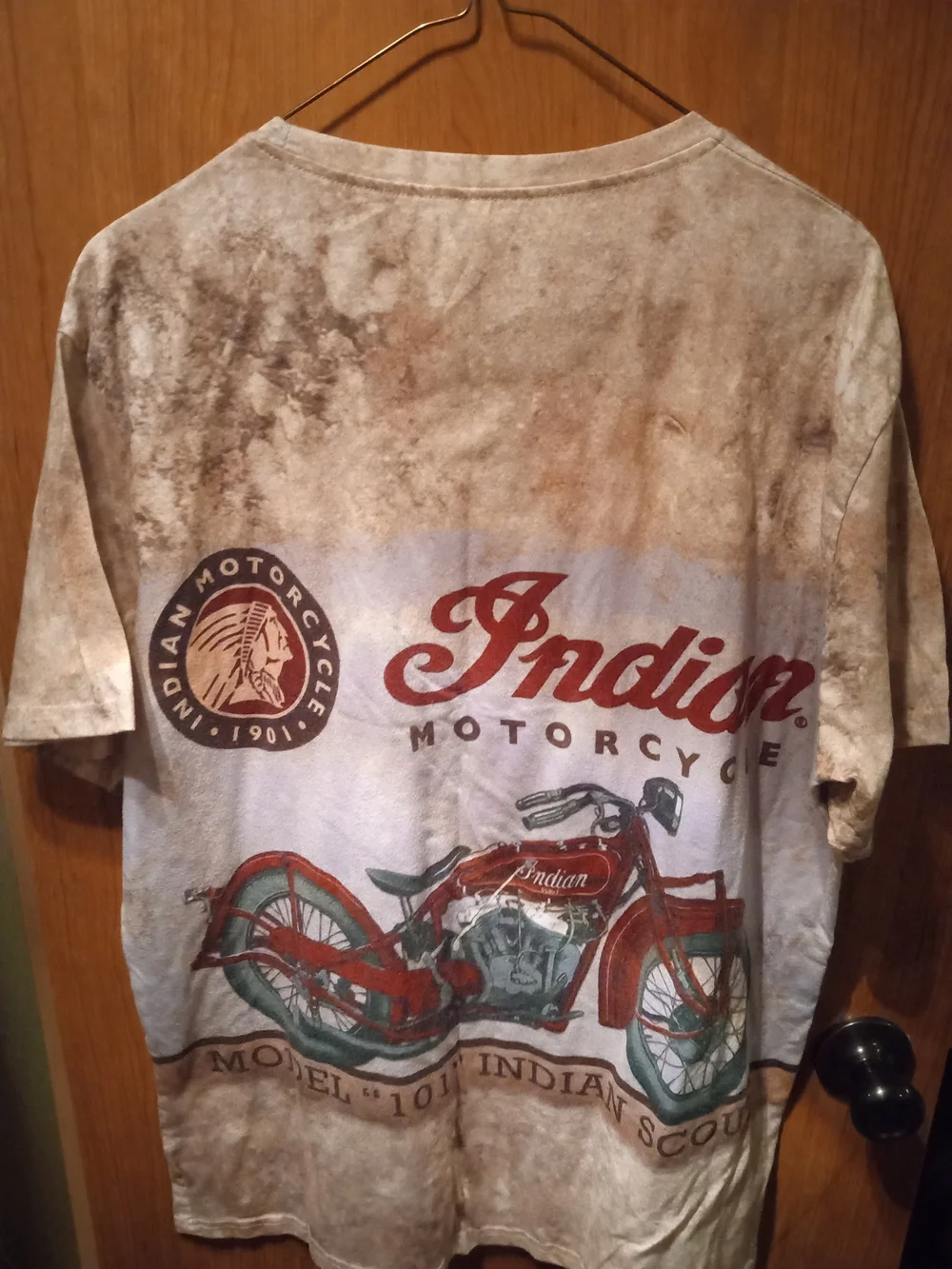 Indian Motorcycle Model 101 Scout - Tan/Brown Vintage Graphic - Picture 6 of 7